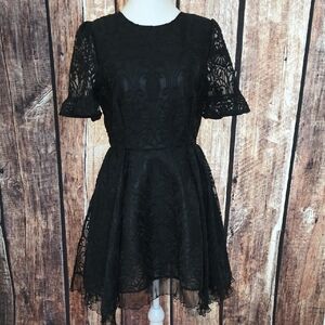 CQ By CQ Caribbean Queen Los Angles Size Small Black Lace Dress